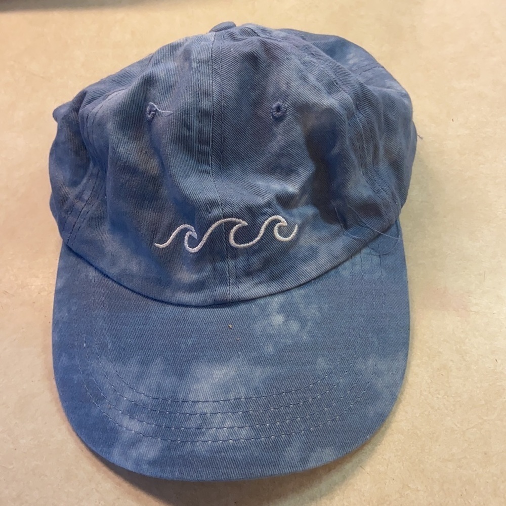 Blue Revival Ripple Baseball Hat Vintage-washed